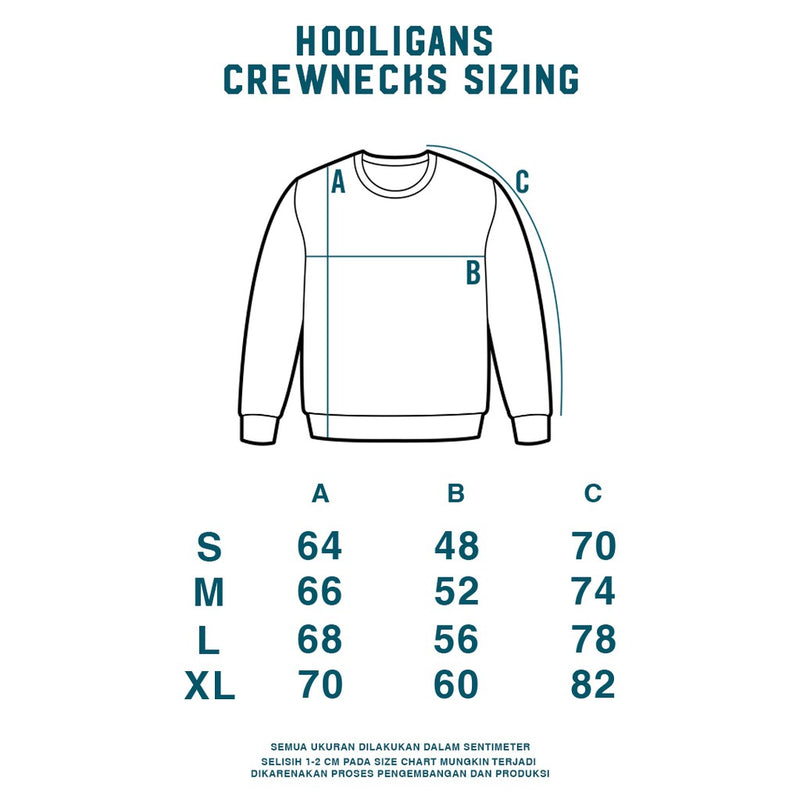 HOOLIGANS Sweater Crewneck Bold Metrico - Navy