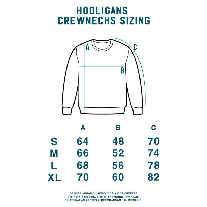 HOOLIGANS Sweater Crewneck Linea - Navy
