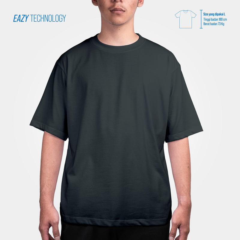 HOOLIGANS T-Shirt Boxy Oversize Diogo EAZY 195 - Smoke Gray