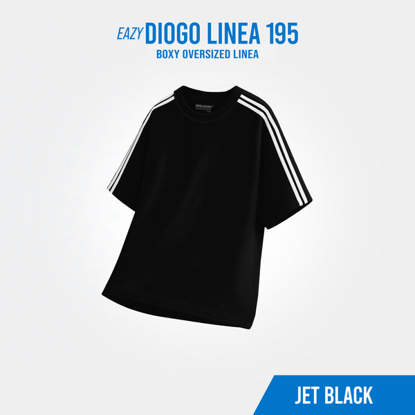 HOOLIGANS T-Shirt Oversized Boxy Linea EAZY 195 - Jet Black