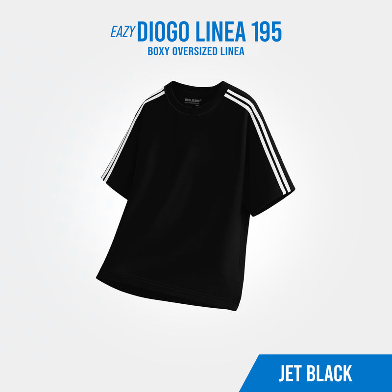 HOOLIGANS T-Shirt Oversized Boxy Linea EAZY 195 - Jet Black