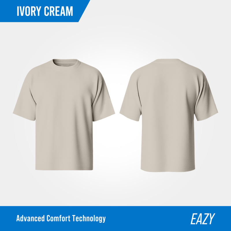 HOOLIGANS T-Shirt Boxy Oversize Diogo EAZY 195 - Ivory Cream