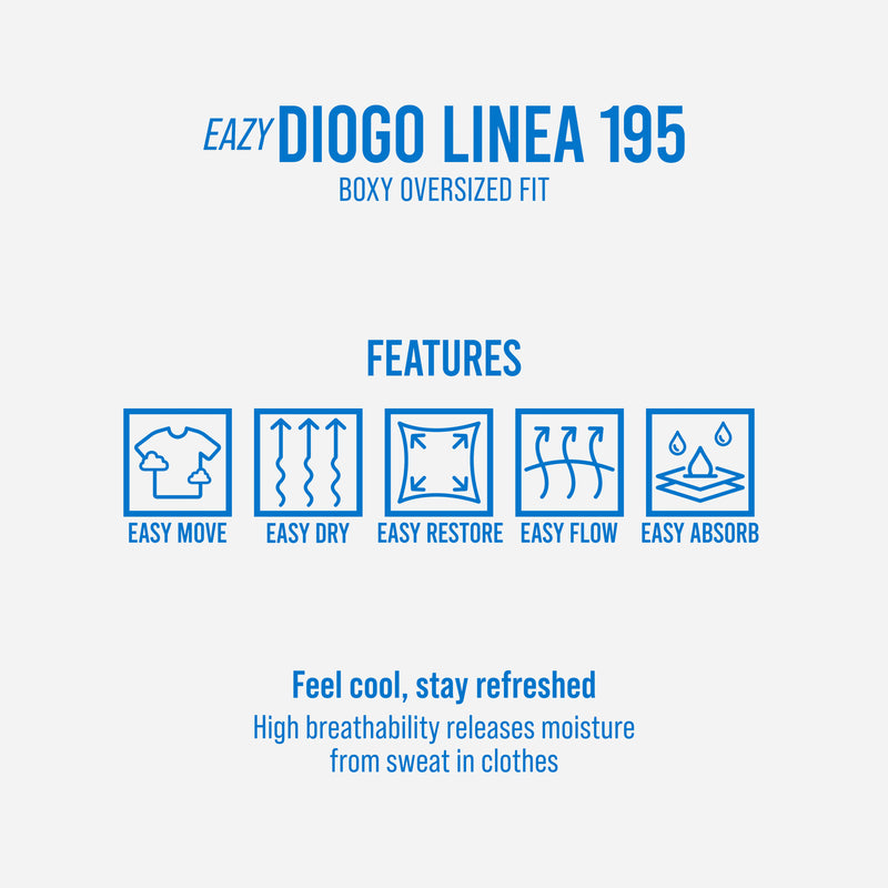 HOOLIGANS T-Shirt Oversized Boxy Linea EAZY 195 - Deep Olive