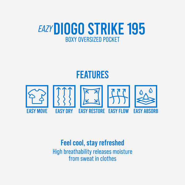 HOOLIGANS T-Shirt Boxy Oversize Diogo Strike EAZY 195 - Ivory Cream