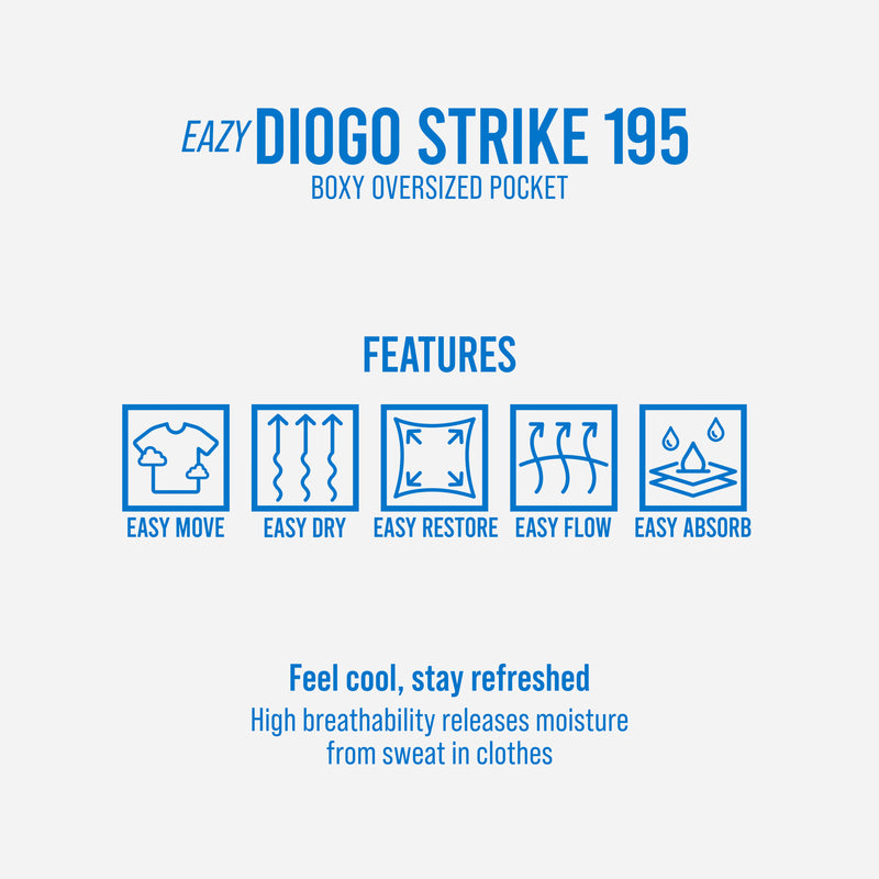 HOOLIGANS T-Shirt Boxy Oversize Diogo Strike EAZY 195 - Cloud White