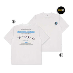 HOOLIGANS T-shirt Bold16 Overhead Volley Oversize White