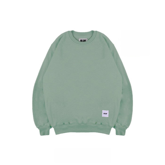 Hooligans Sweater Crewneck Netral Sage Green