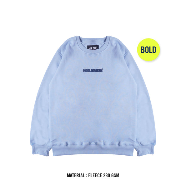HOOLIGANS Crewneck Bold Speziale Dusty Blue