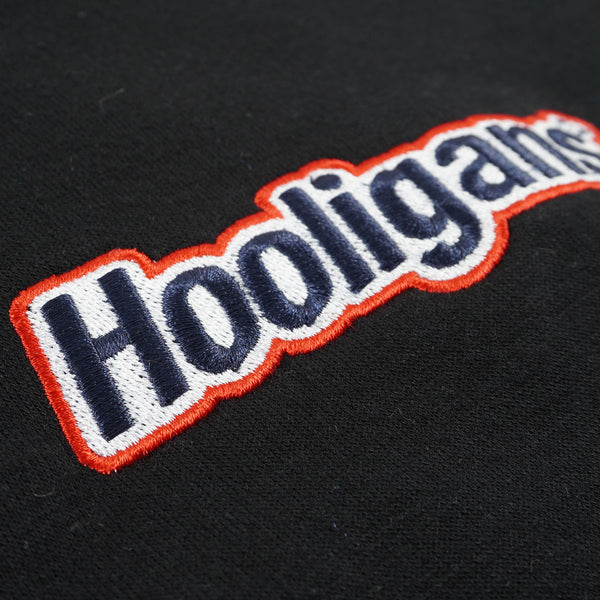 Hooligans Sweater Crewneck Bold Italic Layer Black