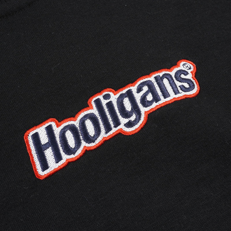Hooligans Sweater Crewneck Bold Italic Layer Black