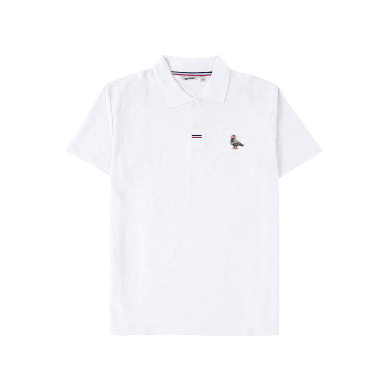 HOOLIGANS Polo Shirt Pigeon White