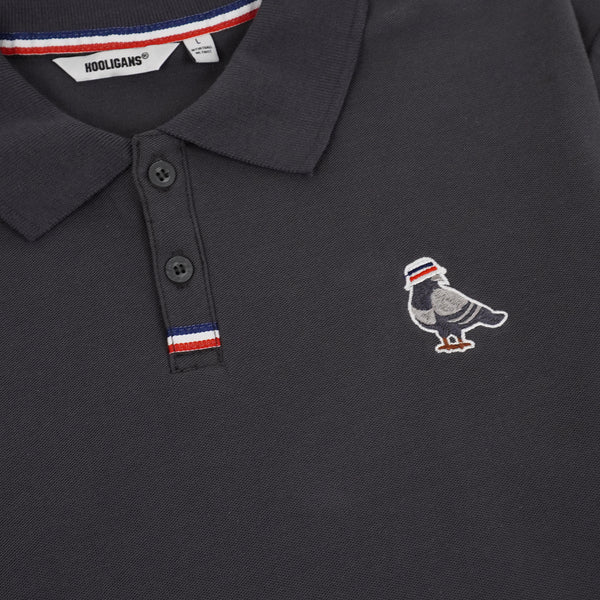 HOOLIGANS Polo Shirt Pigeon Dark Grey