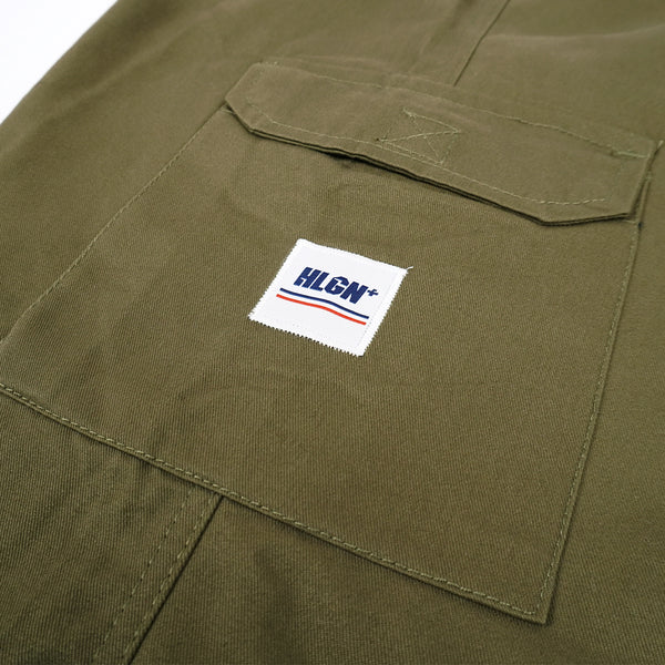 HOOLIGANS Long Cargo Carlos Army - Loose Fit
