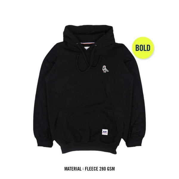 HOOLIGANS Hoodie Bold Pigeon Black