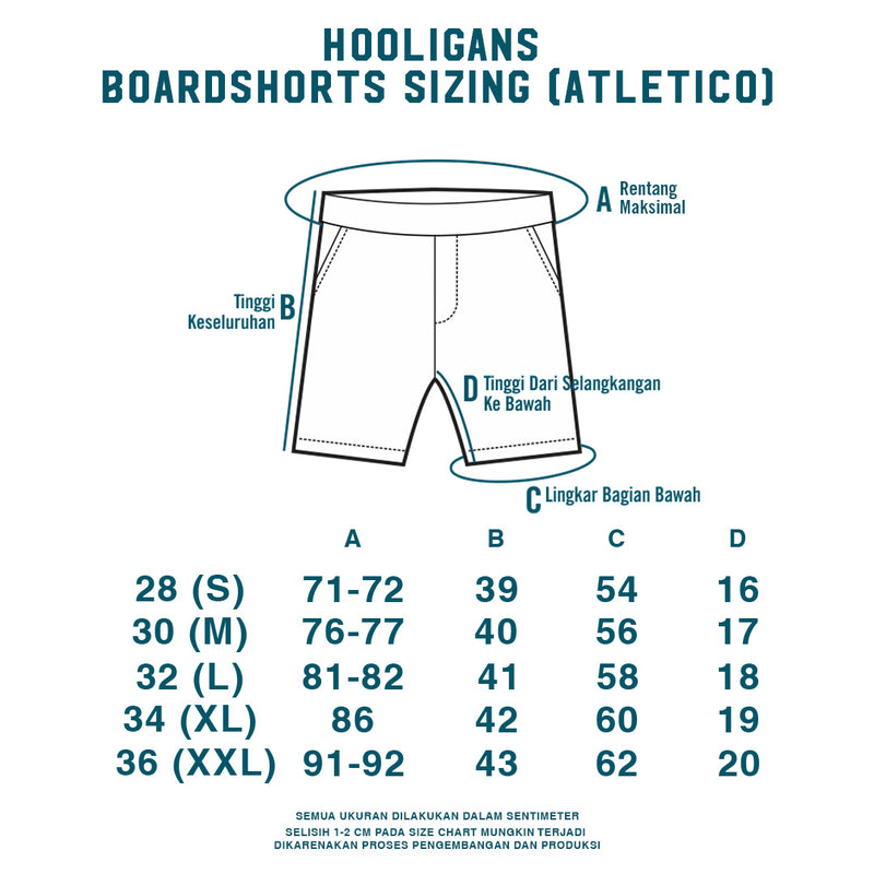 Hooligans Boardshort Atletico Teal