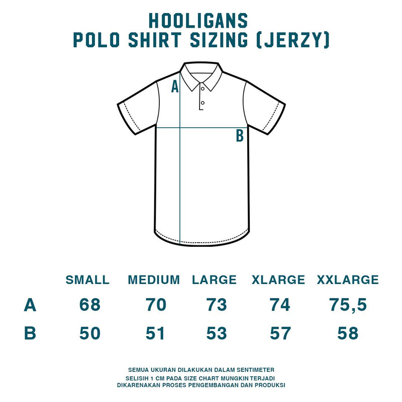 HOOLIGANS Jersey Polo Jerzy - Black