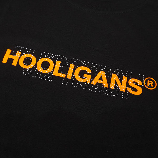 HOOLIGANS T-Shirt IFWT Line Orange Black