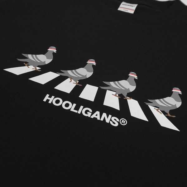 HOOLIGANS T-Shirt Pigeon Road - Black