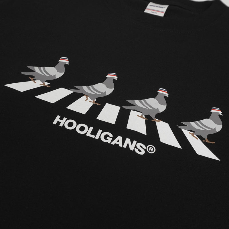 HOOLIGANS T-Shirt Pigeon Road - Black