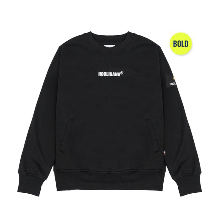 HOOLIGANS Sweater Crewneck Bold Scott Black