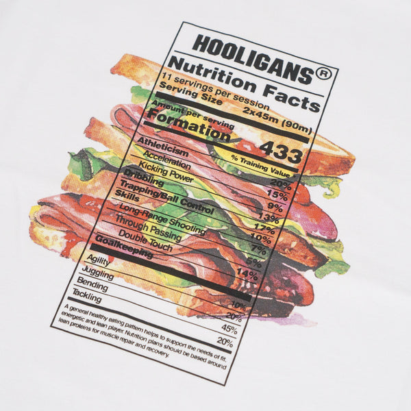 HOOLIGANS T-Shirt Nutrition White