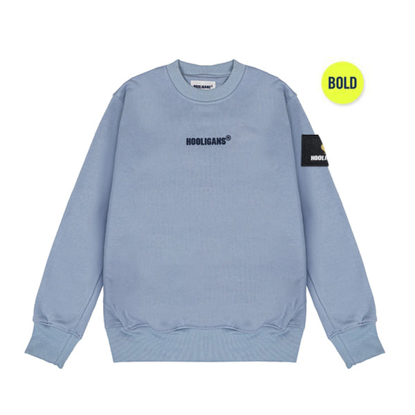 HOOLIGANS Sweater Crewneck Bold Scott Np Dusty Blue
