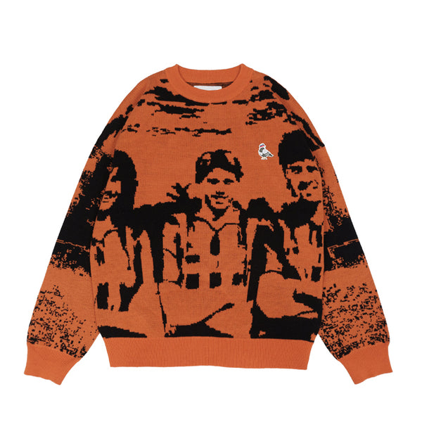 Hooligans Sweater Knit Trio Orange