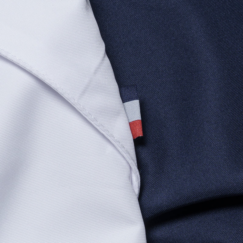 HOOLIGANS Jacket Wrexham Tape Brand Navy White