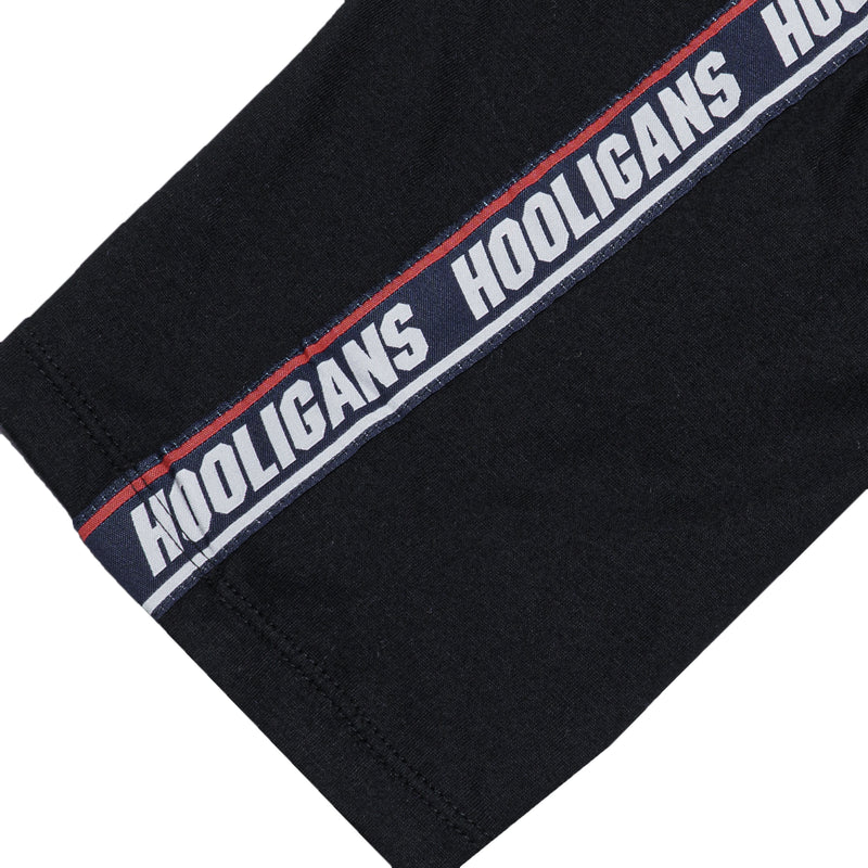 HOOLIGANS T-Shirt Tape Brand Black