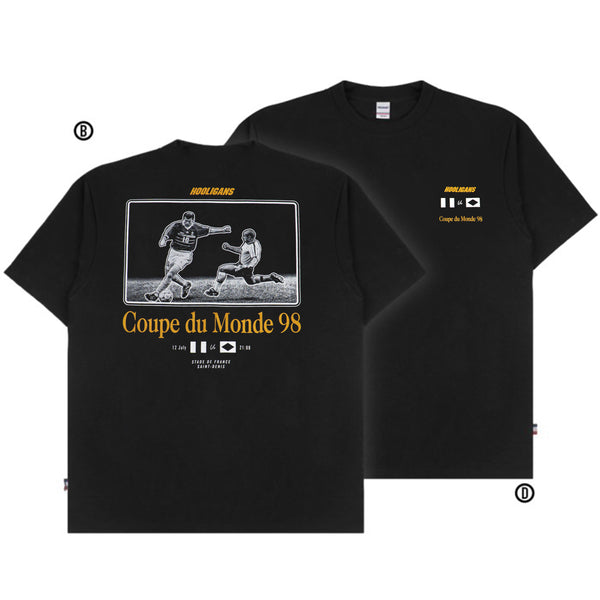 HOOLIGANS T-Shirt France 98 Black