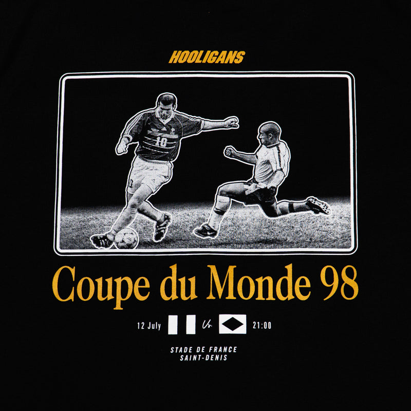 HOOLIGANS T-Shirt France 98 Black