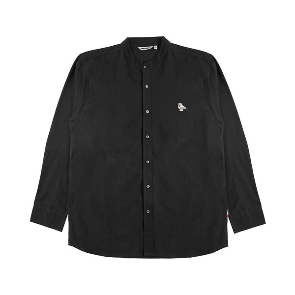 Hooligans Kemeja Koko LS - Mane PJ Black