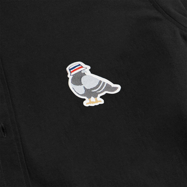 Hooligans Kemeja Koko LS - Mane PJ Black