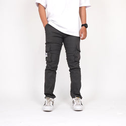 HOOLIGANS Long Cargo Careca - Dark Gray