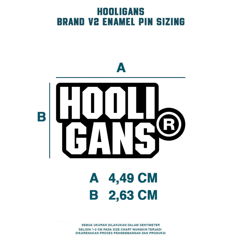 HOOLIGANS ENAMEL PIN BRAND V2