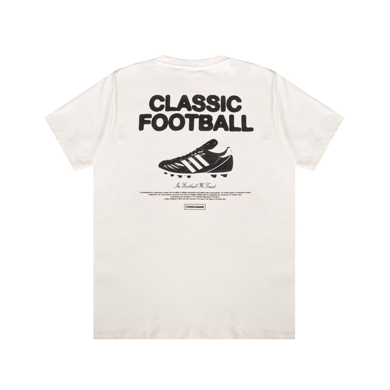 HOOLIGANS T-Shirt Classic FTBL Broken White