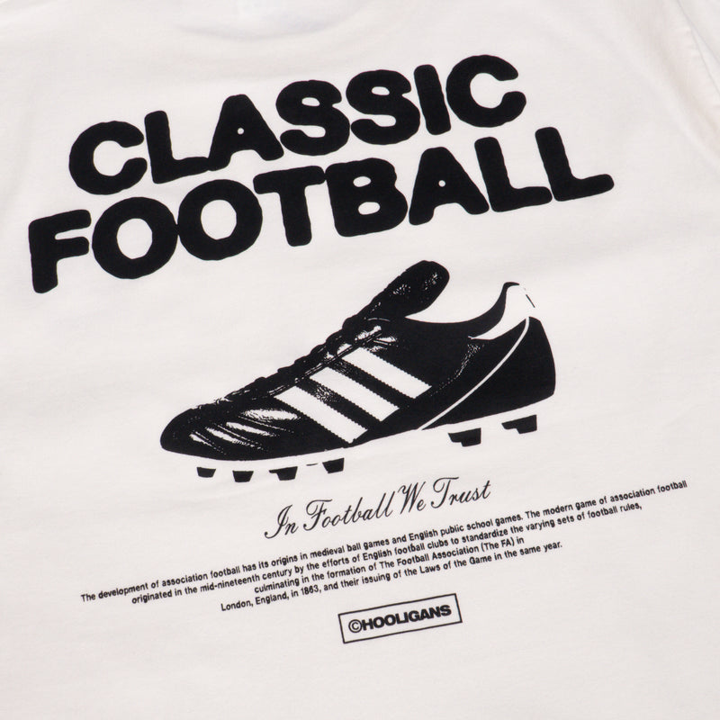 HOOLIGANS T-Shirt Classic FTBL Broken White