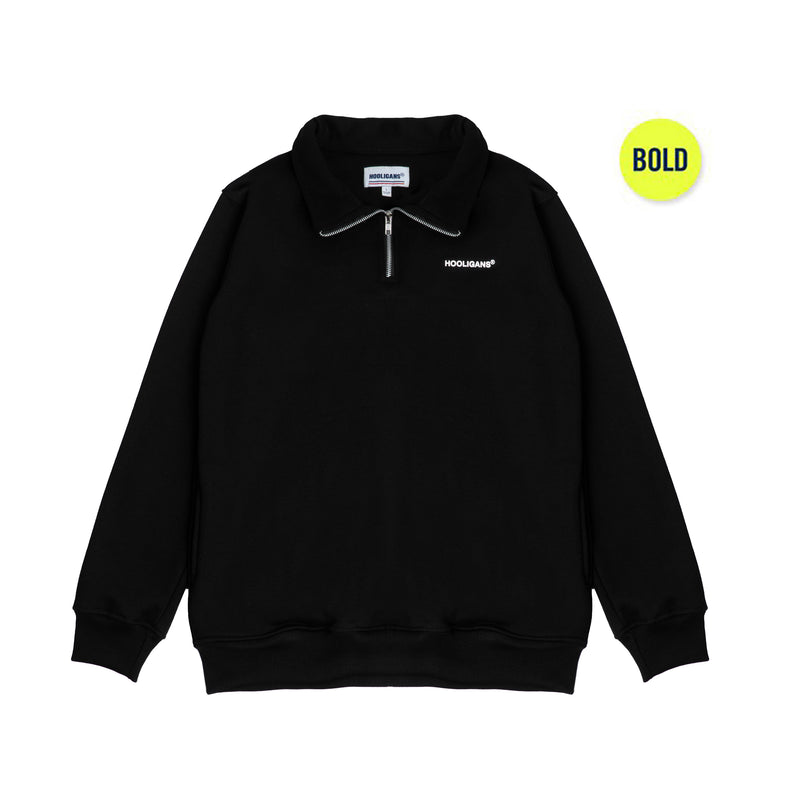 Hooligans Sweater Crewneck Bold Dinho Black