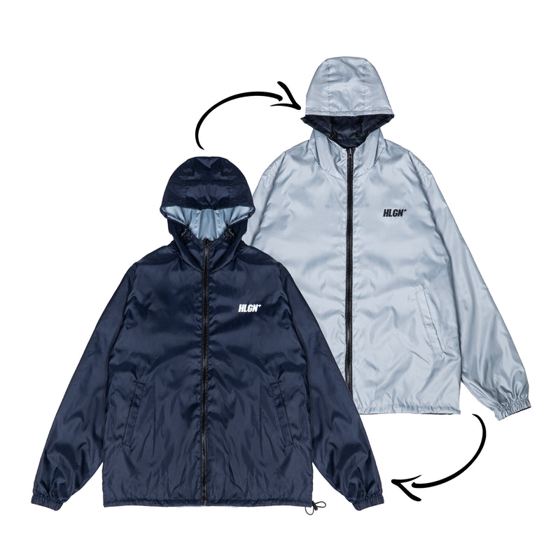 Hooligans Jacket Reversible Montero Navy - Light Gray