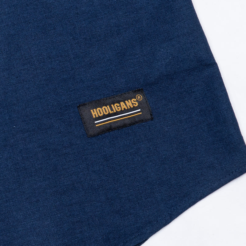 Hooligans Kemeja SS Boxy Oversized Figo - Navy