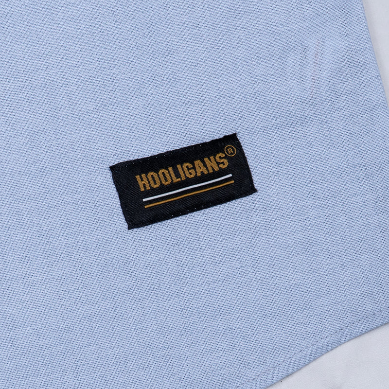 Hooligans Kemeja SS Boxy Oversized Figo - Light Blue