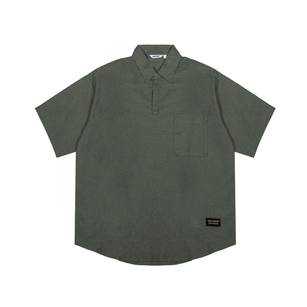 Hooligans Kemeja SS Boxy Oversized Figo - Army