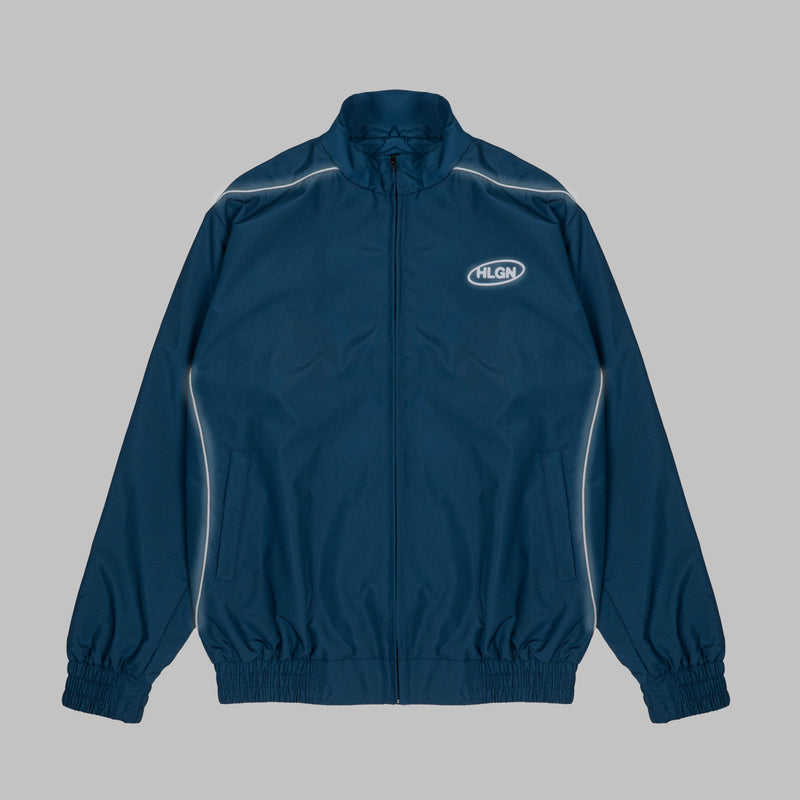 Hooligans Jacket Tracktop Chrome Lyte Teal