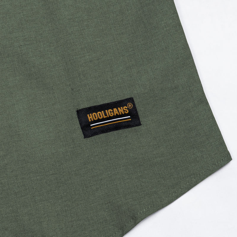 Hooligans Kemeja Koko SS Boxy Oversized Zizou - Army