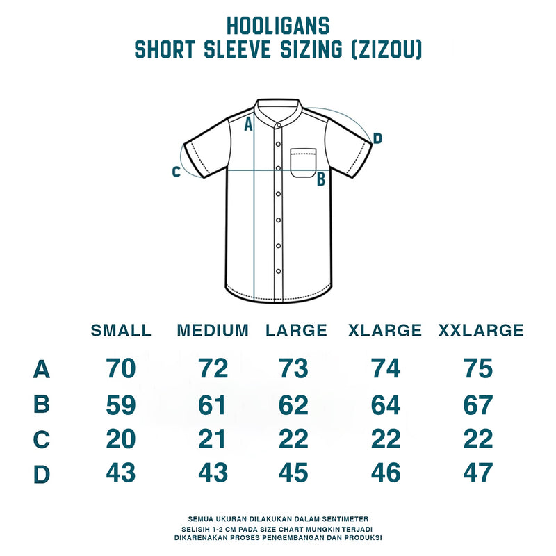 Hooligans Kemeja Koko SS Boxy Oversized Zizou - Army