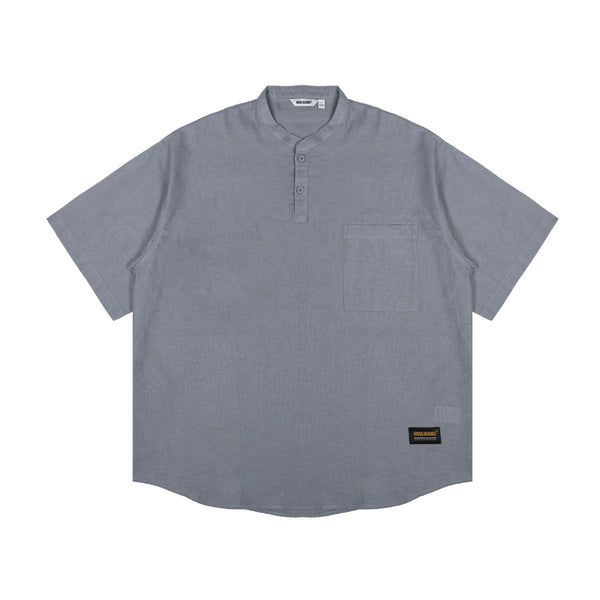 Hooligans Kemeja Koko SS Boxy Oversized Zizou - Gray