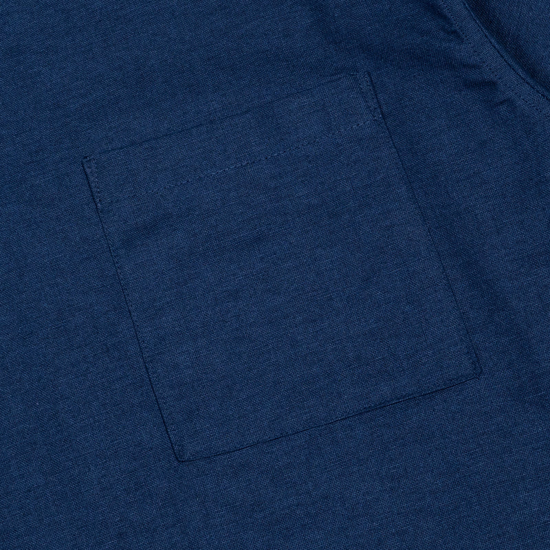 Hooligans Kemeja Koko SS Boxy Oversized Zizou - Navy