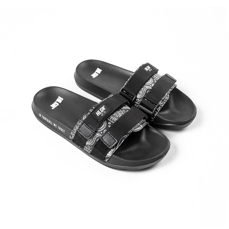 SANTOS PAISLEY BLACK- SANDAL