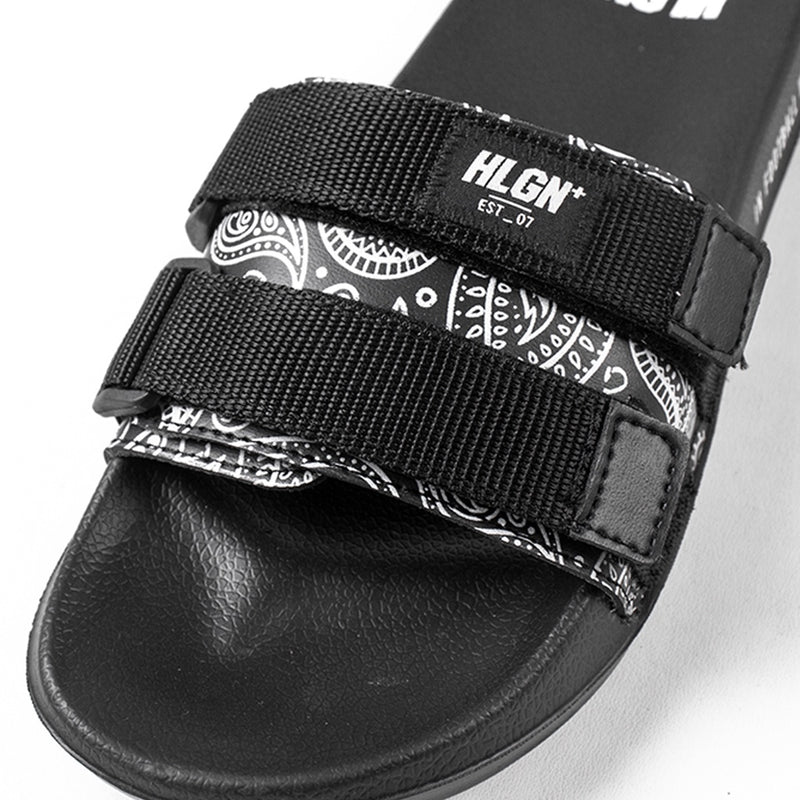 SANTOS PAISLEY BLACK- SANDAL