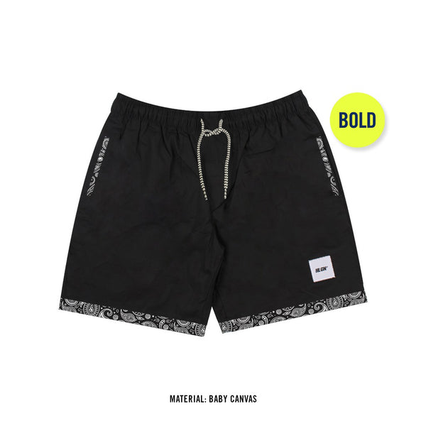ACADEMICA BOLD PAISLEY BLACK - BOXSHORT